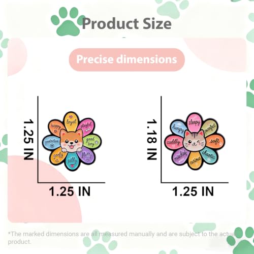 2/4/5/20pcs Funny Enamel Pins Bulk - Aesthetic Hard Enamel Lapel Pins Set, Art Brooches for Backpacks, Jackets, Hats, Bags, Lanyards, Cute Animal Pins for Adults, Kids, Women, Men - style: 2pcs Flower