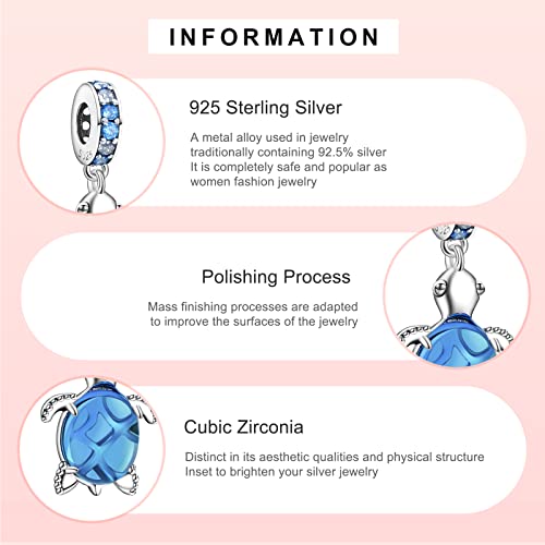 MITSOKU 925 Sterling Silver Charms for Bracelets Necklaces Animal prototype Pendant Safety Chain Dangle Pendants Beads Christmas Day Charms Jewelry Gift for Women - style: Beads