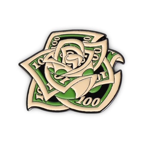 Enamel Pins, Cute Pins for Backpacks, Hat Pins, Novelty Brooch Pins, Backpack Pins, Lapel Pins for Men, Women, Girls, Boys. For Lanyard, Bags, Hats, Caps, Clothing - color: Money Bloom