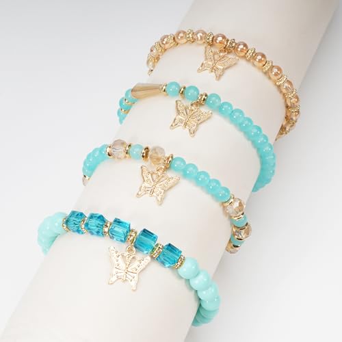 Boho Wooden Beads Bracelets Bohemian Bracelet Stack for Men Women Wood Beaded Bracelet Set - color: O