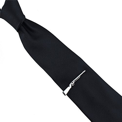 HAWSON 2 inch/ 2.2 inch Tie Clip for Men, Novelty Tie Bar Clip for Men and Boys, Interesting Tie Clip for Party - color: Gun