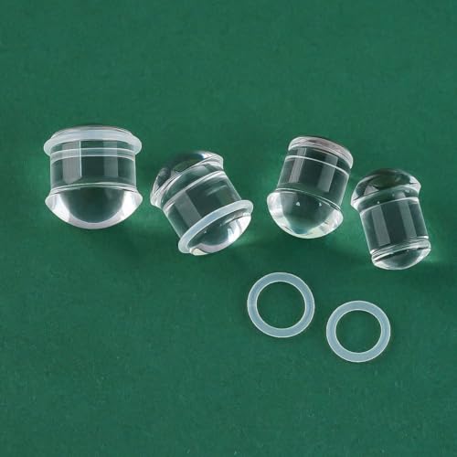Precise Dimensions Set Color Acrylic O-Ring Ear Plugs Tunnels Gauges Stretcher Piercings Kit - color: White, size: 10-14mm