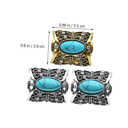 VALICLUD Vintage Rhinestone Scarf Clips 3Pcs Hollow Shawl Buckle Clasps for Women Wedding Party Daily Wear Fashion Scarf Accessories