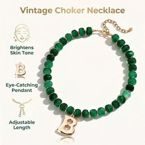 Initial Beaded Necklaces for Women,14K Gold Plated Bubble Letter Pendant Jewelry Gifts - color: acrylic neccklace-b