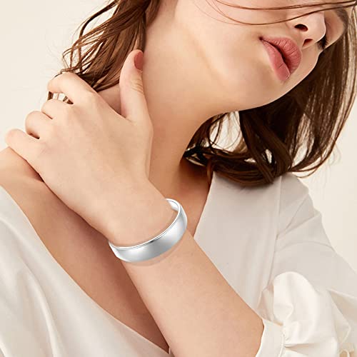 14K Gold Bracelets for Women Adjustable Slider Bracelet Bangle Bracelets for Women Trendy Chain Bracelet - color: Silver