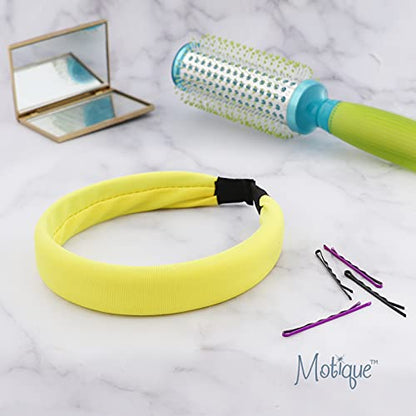 Yellow Padded Headband for Women - color: Yellow