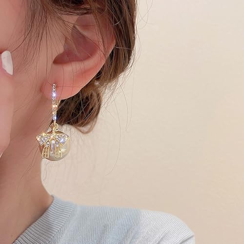 Bow Earrings Red Earrings for Women Dangle Cute Earrings Red Stuff Jewelry Outfits Accessories Gifts for Girls - color: C6:gold bow earrings