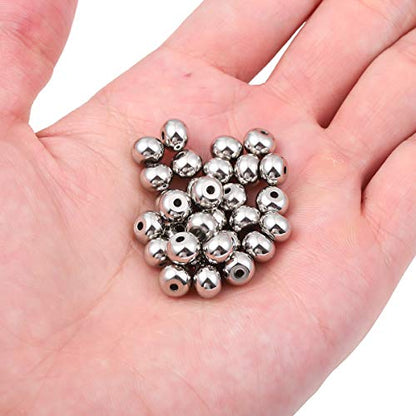 Stainless Steel Spacer Beads 7x5mm Rondelle Loose Charm Caps Beads for DIY Jewelry Making 100pcs with 1.5mm Hole - color: 7x5mm 1.5mm