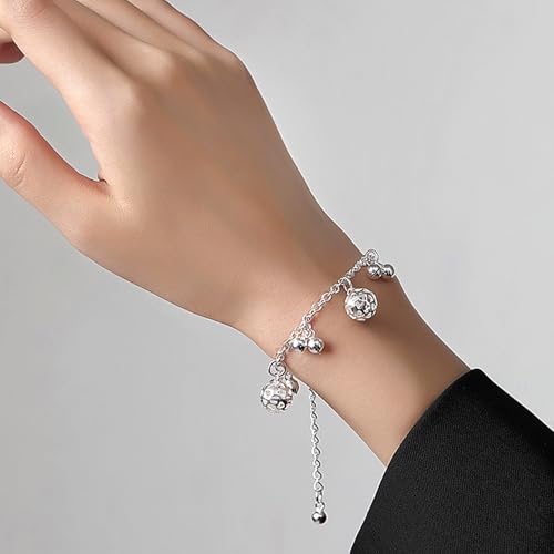 925 Sterling Silver Plated Heart Charm Bracelet for Women - Dainty Chain Love Gift Idea - style: Style9