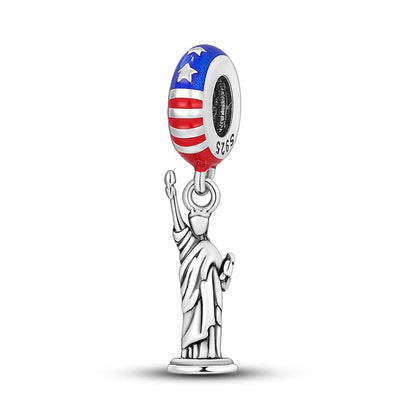 925 Sterling Silver Charms for Bracelets and Necklaces Beads Jewelry Charms for Women - color: New York Statue of Liberty Charm