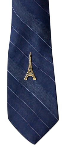 Novel Merk Landmark & Iconic Structures – Cultural Lapel Pin, Hat Pin & Tie Tack Set - with Clutch Back (3- Eiffel Tower)