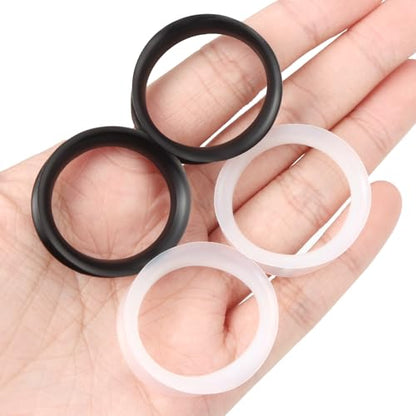 Cisyozi 10G-50mm Thin Silicone Gauges for Ear Flexible Double Flare Gauges Tunnels Expander Stretching Gauge Earlets Plugs Gauges Kit Earlets Retainer Same Sizes 3 Colors - style: Size: 28mm = 1 1/8 inch