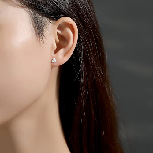 Limerencia G23 Pure Titanium Hypoallergenic Earrings | F136 Implant Grade Titanium Jewelry for Sensitive Ears - color: Trinity Opal