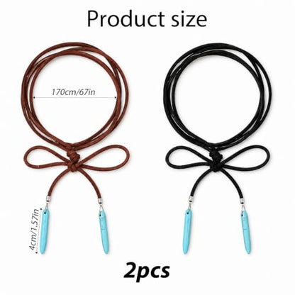 Red Choker Necklace for Women, Gothic Bow Velvet Choker, Sexy Long Wrap Rope Collar Tie Neck Chain with Gold Tube, Red Bow Tie Necklace Neck Accessories for Party Prom - color: Black, Brown