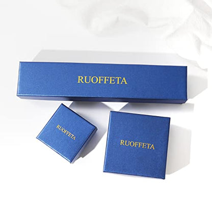RUOFFETA Rectangle Earrings for Women, Acrylic Square Earrings Twisted Geometric Statement Jewelry - color: Dark Green Velvet