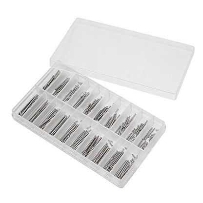 Tiiyee Watch Split Pin, Tube Friction Strap Pressure Bars Pins Rivet Ends | Watch Repair Kit Pins Rivet Ends Watchband Link Cotter Tools for Watchmaker Band Clasp Straps Buckles Repair Shop Replacement