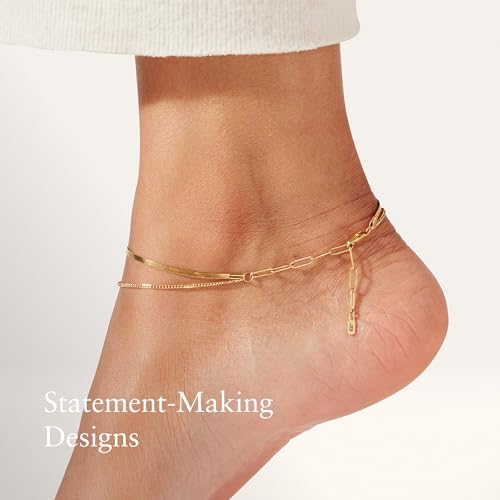 JENNY BIRD Surfside Anklet - color: High Polish Gold