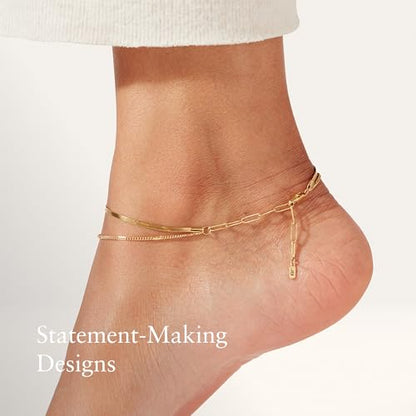 JENNY BIRD Surfside Anklet - color: High Polish Gold