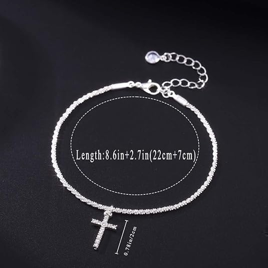 Shimmer Starry Sky Broken Silver Snake Chain Jewelry Set for Women | Dainty Luxury Glitter Clavicle Necklace, Adjustable Anklet, Minimalist, High-End Layering Accessories