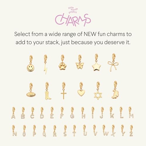 Little Words Project Charm, Customizable Jewelry for Bracelets, Necklaces, Keychains & More - color: Puffy Lightning Bolt Charm