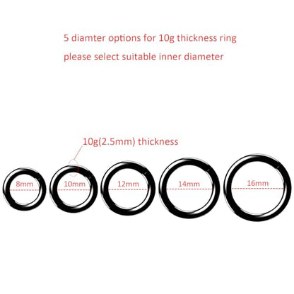 4G/6G/8G/10G/12G/14G/16G/18G/20G Hypoallergenic Nose Hoop Rings Steel Hinged Clicker Segment Gold/Rose Gold/Black/Pink Color - style: 1pc: 10g×16mm Black