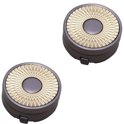 Mens Button Covers Tuxedo Shirt Cufflinks Alternative | Fake cufflinks and alternative fashion jewelry accessories for mens formal business dress shirts suits and groomsmen - color: B Black Golden