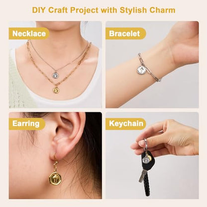 Gold Plated Stainless Steel Cross Charm for Men and Women Necklace Bracelet DIY Jewelry Charms Pendants Bulk - color: Cross Gold Silver