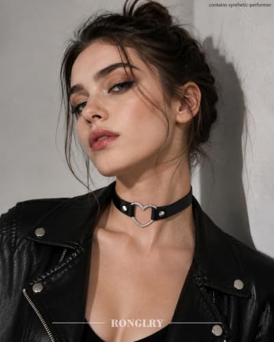Ronglry 3pcs Black Choker Necklace for Women Black Velvet Choker Set Layered Black Choker Necklaces Classic Chokers for Women Adjustable Gothic Lace Black Collar Necklace for Party Cosplay Christmas Birthday Jewelry Gifts - color: 6pcs goth