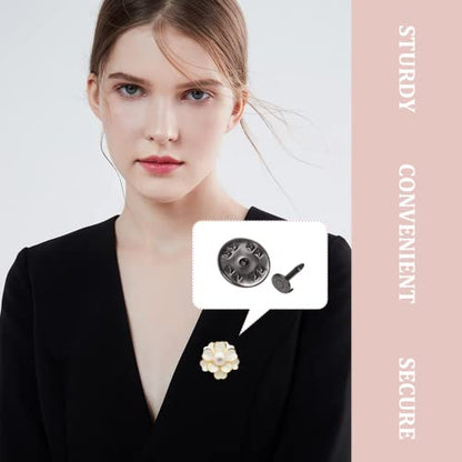 JANYUN 120 Pairs Butterfly Clutch Tie Tacks Pin Back Safty Secure Locking | Holder Clasp Lock Backings,Replacement with 8mm Length 4mm Width Blank Pin for Brooch Lapel Enamel Craft Making - color: Black, size: 4mm