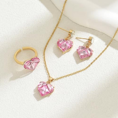 Pearl Necklace for Women Dainty Pearl Necklace Timeless Jewelry christmas gifts friendship gifts for women - color: B-Heart shaped zircon inlaid necklace
