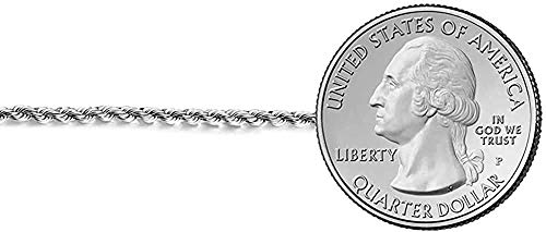 Savlano 925 Sterling Silver Solid Italian Figaro, Rope,Herringbone, Curb, Ball Bead, Snake, Mariner Chain Anklet for Women, Comes in 0.8mm - 5mm With Gift Box - style: Rope 1.8mm