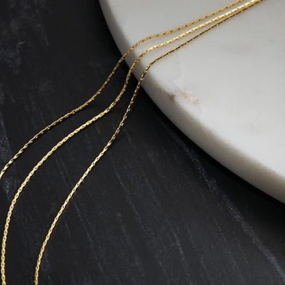 Milla Triple Necklaces for Women, Trendy Trpiple Chain Necklace Set | Stylish Gold Necklace Stack and Silver Layered Necklaces for Women made with 14K Gold Plated and Silver Plated Materials - color: Triple Snake Chain / Gold