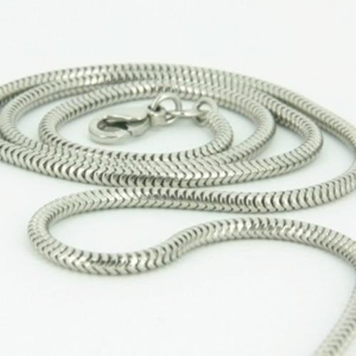 2mm solid sterling silver 925 Italian round SNAKE CHAIN necklace bracelet anklet with lobster claw clasp fits Pandora charms - 6, 8, 10, 12, 14, 16, 18, 20, 22, 24, 26, 28, 30, 32, 34, 36, 38, 40"