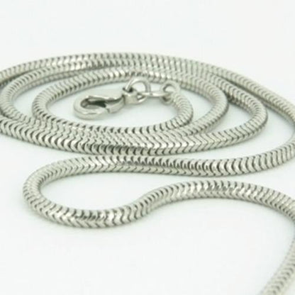 2mm solid sterling silver 925 Italian round SNAKE CHAIN necklace bracelet anklet with lobster claw clasp fits Pandora charms - 6, 8, 10, 12, 14, 16, 18, 20, 22, 24, 26, 28, 30, 32, 34, 36, 38, 40"