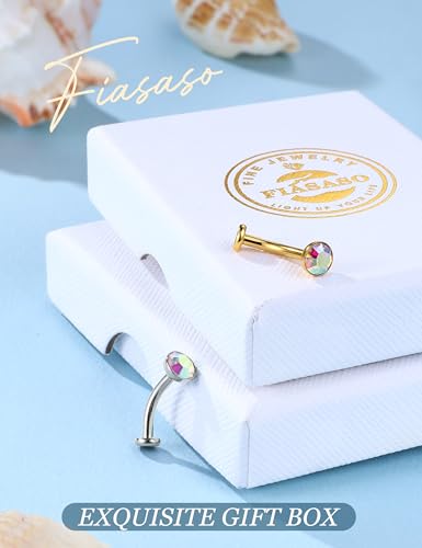 Floating Titanium Belly Button Rings Hypoallergenic G23 Titanium Internally Threaded Belly Ring 14G Belly Piercings for Women Navel Piercings Jewelry - color: gold ab cz