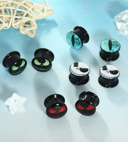 8-10pcs of Acrylic Ear TunnelAnd Plug Stretcher Expander Gauges Earrings Piercing Screw Kit for Men Women… - color: 16mm=5/8''