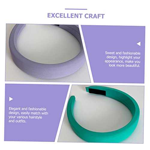 2pcs Wide Padded Headbands for Women Non- Fabric Hair Accessories Soft for Daily Wear Parties and Special Occasions
