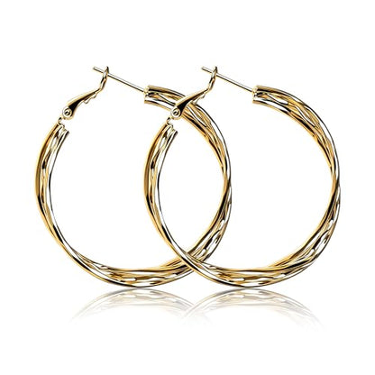 Shiny Gold Butterfly Earrings for Women | 14K Real Gold Plated Butterfly Earrings for Women, Dainty & Trendy Butterfly Stud Earrings for Fashion Jewelry Gifts - color: AZ44