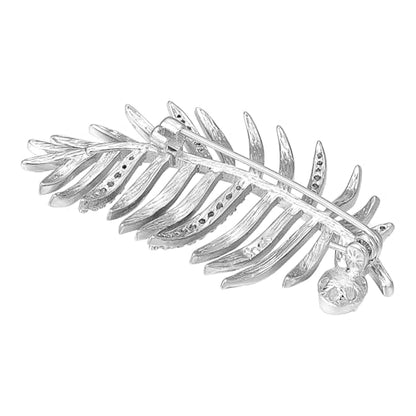 SHE'S FREE STYLE JUST FOR YOU Snail Brooches and pins for women, Sparkling Cubic Zirconia & Pearl Copper Pin, 2.36" Long Clasp Design Playful Jewelry Brooch - color: Blue