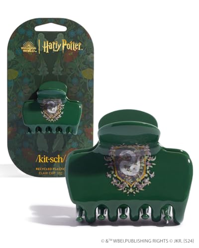 Harry Potter x Kitsch Big Hair Clip for Women - Slytherin, 1pc | Strong Grip for Secure Updos – Stylish Jumbo Claw Clip – Durable Hair Accessories for Everyday Use - color: Slytherin