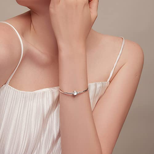 925 Sterling Silver Charms for Bracelet Jewelry Gifts for Women - color: beach waves charm