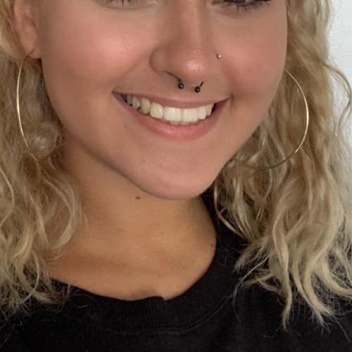 Cisyozi 20G 18G 16G 14G Septum Rings 316L Surgical Steel Septum Nose Lip Rings Horseshoes Cartilage Helix Tragus Rook Daith Earring Hoop Smiley Piercing Jewelry for Women Men 8mm 10mm 12mm 14mm 16mm - color: Mix Color-18G-Inner Dia:8mm-Balls:3mm