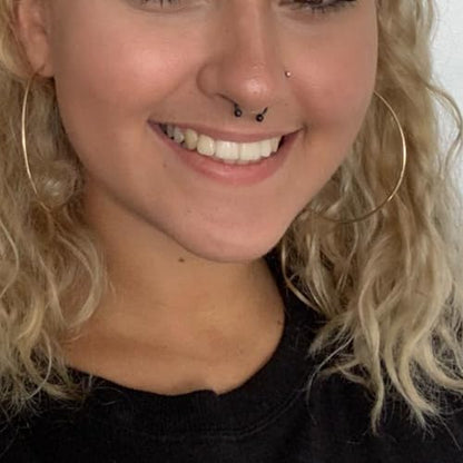 Cisyozi 20G 18G 16G 14G Septum Rings 316L Surgical Steel Septum Nose Lip Rings Horseshoes Cartilage Helix Tragus Rook Daith Earring Hoop Smiley Piercing Jewelry for Women Men 8mm 10mm 12mm 14mm 16mm - color: Mix Color-18G-Inner Dia:8mm-Balls:3mm