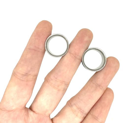 HEKEUOR Ear Tunnels Stretching Kit Stainless Steel Gauge Plugs Set Single Flared Stretching Kit 00g 7/16 1/2 9/16 5/8 3/4 7/8 1 Inch - style: 5/8" (16MM)