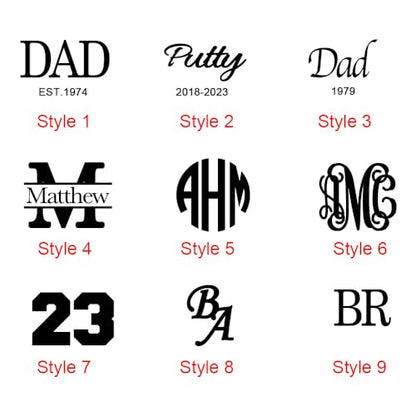 AILIN Custom Picture Rings For Men Personalized Engraved Monogram Initial Number Family Crest Coat of Arms Signet Rings For Father Son Family Memorial Dad Rings Class Graduation Gifts For Papa - style: Round Style