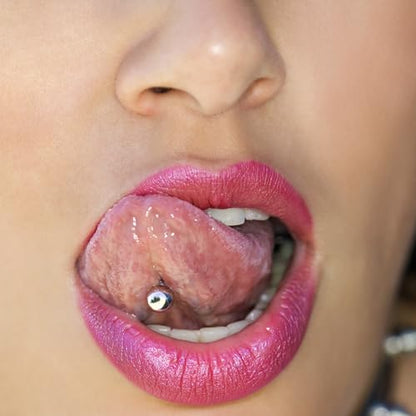 Tongue Rings Surgical Steel Straight Barbell Tongue Piercing Jewelry - Hypoallergenic Surgical Stainless Steel Nipple Rings for Women & Men Nipple Piercing Jewelry 14g, 16g (12mm 14mm 16mm 18mm 20mm) - color: 16g - Silver