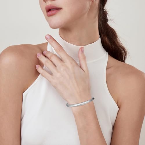 Dletay Urn Bracelet Cremation Bracelet for Ashes Memorial Ashes Bracelet Openable Cuff Bangle Bracelet - color: Silver twisted pattern
