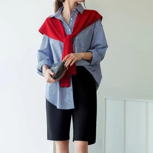 WaJuemy Women's Sweater Shawl Wraps Sleeves Knitted Collar Sweater Scarf Top Casual Lightweight Shoulder Cape Accessories - color: 13 Burgundy