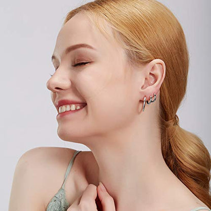 5-10 Pairs Small Gold Silver Hoop Earrings for Women, Stainless Steel Earrings Set Mens Lightweight Thin Hypoallergenic Small Hoops Set - style: 6pcs-G+S