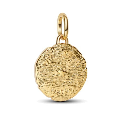 925 Sterling Silver Dangle Charm Fit Women Bracelet And Necklaces Jewelry | Medallion Pendants Beads Jewelry Charms for Women Fashion Gift Family Friends Mother's Day - color: Lion Medallion Charm M1780